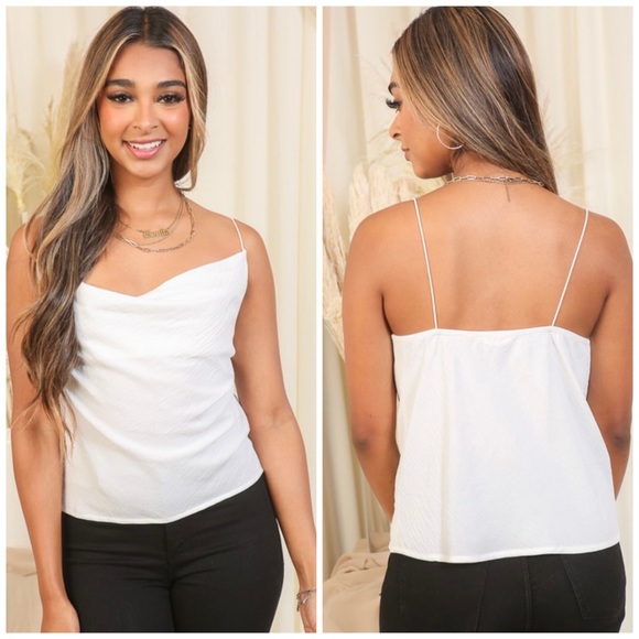 Cowl neckline cami top - Picture 1 of 7